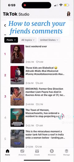 How to Search Your Friends Comments on TikTok