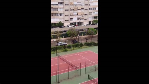 Flooded streets hit San Juan Beach area during heavy rainstorm in Alicante, Spain