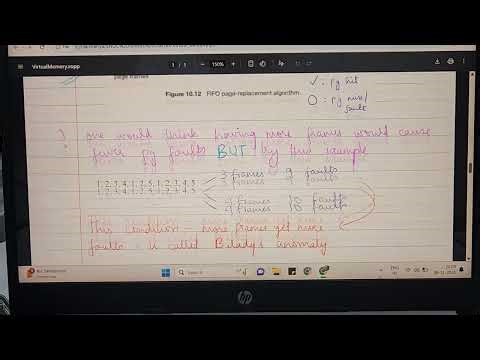 OS • FIFO Page Replacement • Belady's Anomaly