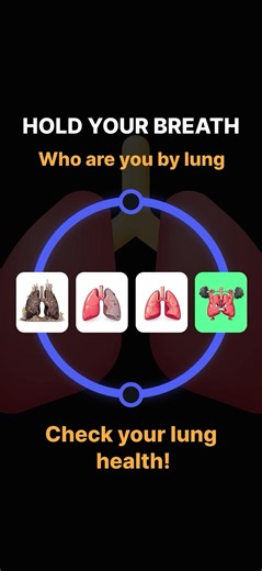 Let’s find out who are you by lung 🫁💪. Comment your result ⬇️👀#breathwork #lung #challenges #breath #healthcare