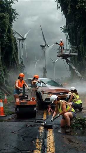 Abandoned Future Car Restored After 50 Years 🌿⚡ Full Road & EV Transformation Timelapse