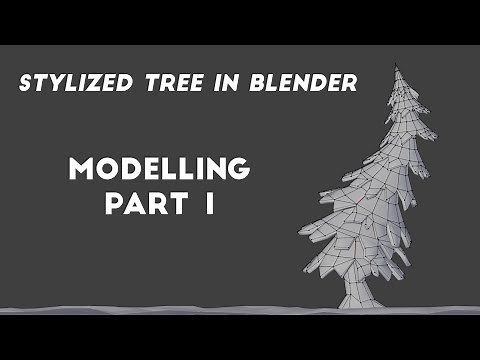 How To Make Stylized Low Poly Tree In Blender 2.8 Beginner Tutorial | Modelling 1/2