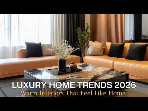Luxury Home Trends 2026: Warm Interior Styling, Private Courtyard Living & Modern Fence Design