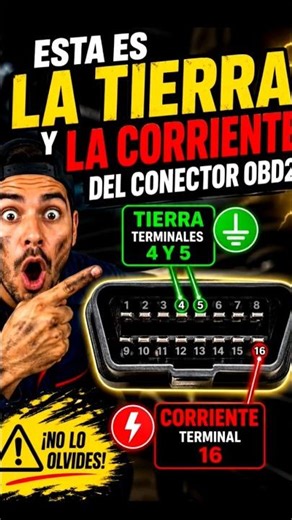 THAT IS THE GROUND AND POWER OF AN OBD2 CONNECTOR!!! #automotiveelectronics #automobile