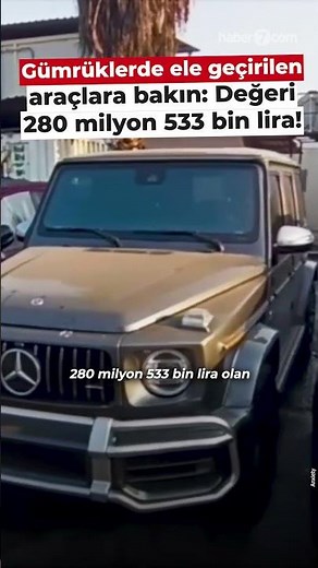 🚨 Check out the vehicles seized at customs: Their value is 280 million 533 thousand Turkish Lira!