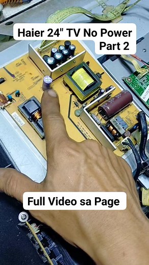 Haier 24 " TV No Power Part 2 #tvnopower #haier24inches #powersupply | Do It Yourself