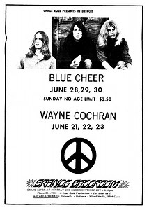Jun 28, 1968: Blue Cheer at Grande Ballroom Detroit, Michigan, United States | Concert Archives