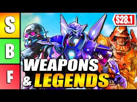 TIER LIST of BEST Legends & Weapons In Apex Legends Season 28.1!
