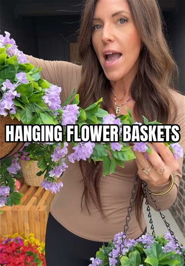 Beautiful Faux Hanging Flower Baskets for Your Porch