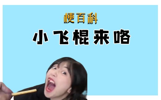 【梗百科】小飞棍来咯是什么梗？