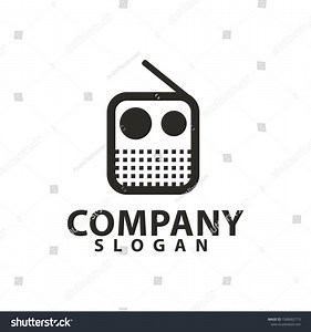 Radio Logo Template Design Vector Radio: vector de stock (libre de regalías) 1588682773 | Shutterstock