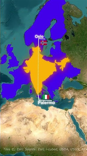 Europe Is WAY Smaller Than You Think #geography #map