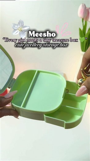 ranisbudgetfinds| deals on Instagram: "Comment for "Links" “Just a small jewellery box, but full of little moments and memories ✨” jewellery organizer, aesthetic setup, cute essentials, daily accessories, jewellery box, girly aesthetic, soft vibe reel, desk setup, minimal aesthetic soft aesthetic self care vibes everyday essentials cute room decor aesthetic reels lifestyle reel small happiness moments #meeshofinds #cutefinds #aesthetic #jewellerybox #jewlleryorganiser"