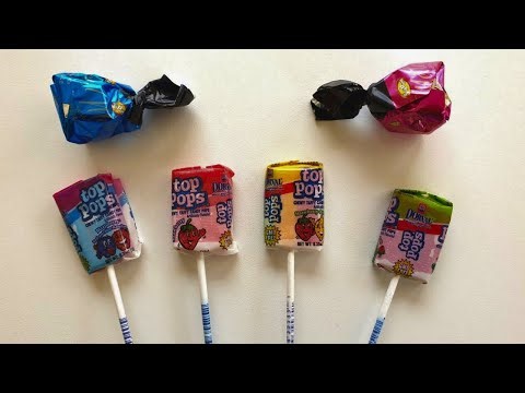 🙂four little lollipops top pops chewy taffy