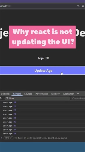 Object change ho raha hai… React update kyu nahi? 😵‍💫 #js #reactjs
