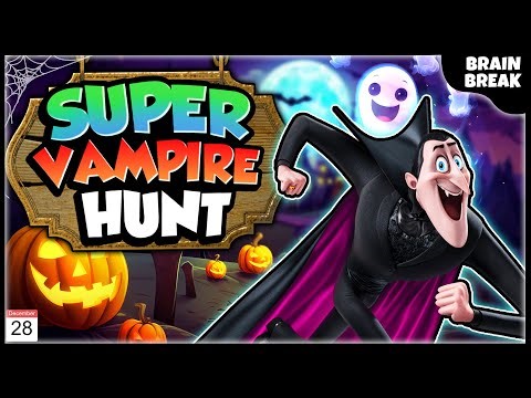 Going on a Super Vampire Hunt Brain Break | Fun Games for Kids | Freeze Dance | Halloween