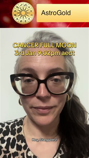✨Full Moon Cancer - Jan 3rd✨Whats emotions and memories are coming up for you? ✨Download your copy of Astro Gold iOS today from the App Store and start tuning into how the lunar cycles directly play out against your own birth chart ✨ #astrogold #astrology #moon #cancer #fullmoon