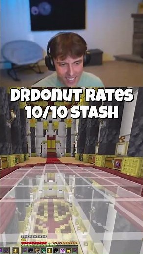 Drdonut rates 10/10 stash #minecraft #donutsmp #drdonut