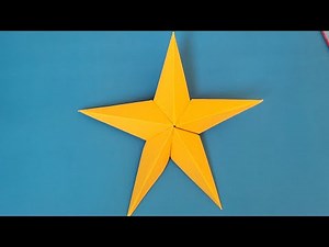 Easy Origami Star in 4 Minutes | Paper Craft Tutorial