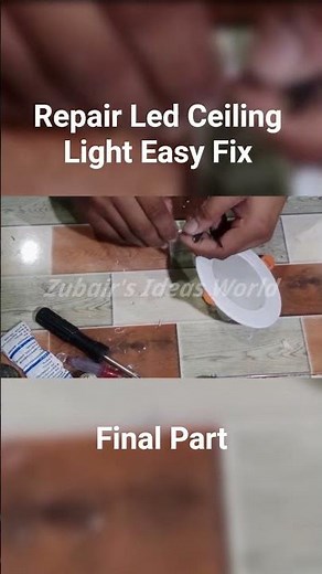 How to Repair LED Ceiling Light (Easy Fix!) #ledlights #diybuild #repairable