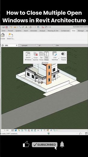 How to Close Multiple Open Windows in Revit Architecture | Revit Productivity Tips