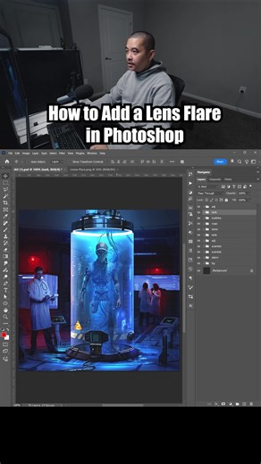 13K views · 243 reactions | How to Add a Lens Flare in Photoshop | Noyse | Facebook