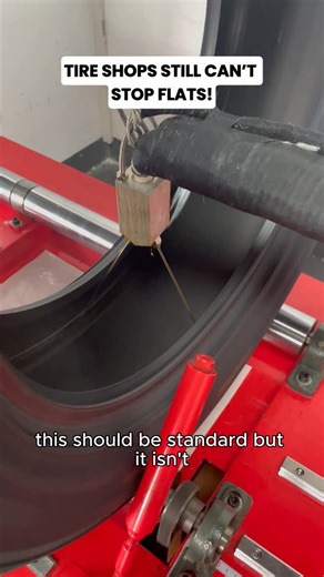 Innovative Tire Tech - Built for B2B on Instagram: "Tire shops still can’t stop flat tires. Patches fix the hole. Plugs fix the moment. But the problem keeps coming back. This stays inside the tire and seals punctures the instant they happen. No pressure loss. No roadside stops. No repeat repairs. That’s the difference between fixing tires and upgrading them."