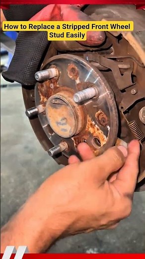 How to Replace a Stripped Front Wheel Stud Easily #shorts #tips
