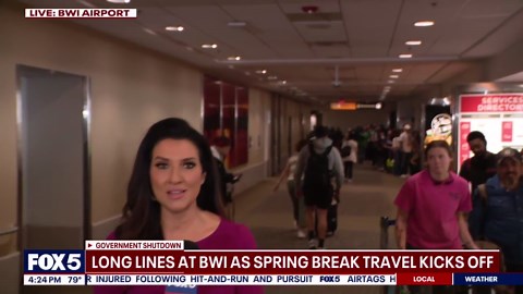BWI travelers face crazy long lines as partial government shutdown continues