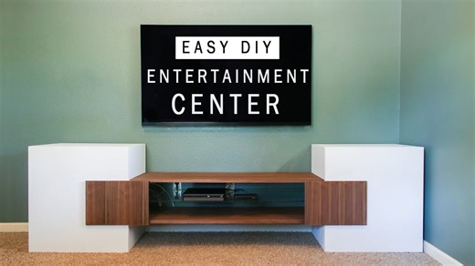 Build a DIY TV stand and entertainment center combo