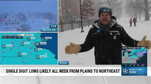 Winter storm Fern slams into Boston