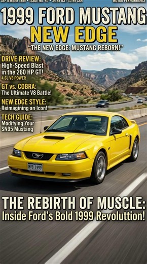 1999 New Edge Mustang: The Car That Brought Muscle Back #mustang #fordhistory #classiccars