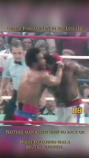 Hell in a Cell, George Foreman Fight vs Ron Lyle (1974) #georgeforeman #boxing #sports