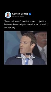 Before Facebook, there were chat systems and games, study tools and music players. Mark Zuckerberg didn’t “get lucky”, he just never stopped building. Every big win starts with small, messy projects. Keep going. | Karlton Dennis