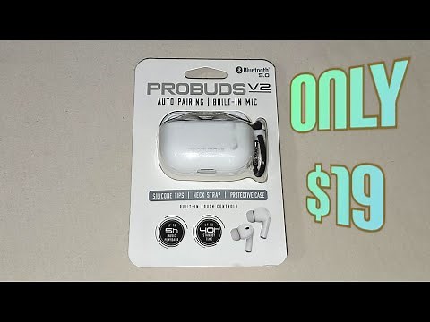 ProBuds V2 Bluetooth Earbuds By Tzumi - Unboxing And Setup. (Airpod Pro Clones)