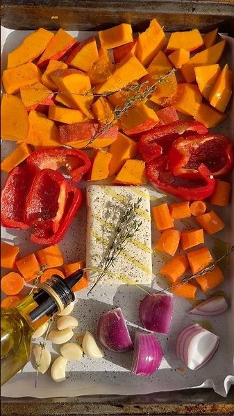 Pumpkin Feta Pasta
