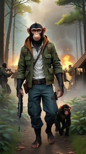 "Monkey Gangster: King of the Jungle Streets 🍌🔥"