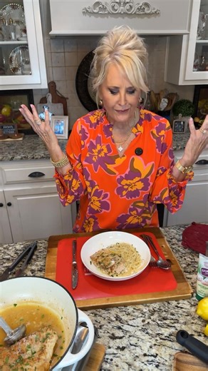 EASY LEMON CHICKEN! Full recipe is below and L1nks to items worn and used in this video are in the comments Ingredients 1 boneless, skinless chicken breast, cut horizontally 1 lemon, for juice and zest 1 chicken bouillon cube, crushed 1 tablespoon cornstarch 1 tablespoon butter, divided 1 tablespoon olive oil Angel hair pasta, cooked reserving one cup of broth Salt and pepper to taste Garnish:Fresh chopped parsley, lemon zest, Parmesan cheese Directions 1. Preheat oven to 350F. Season chicken wi