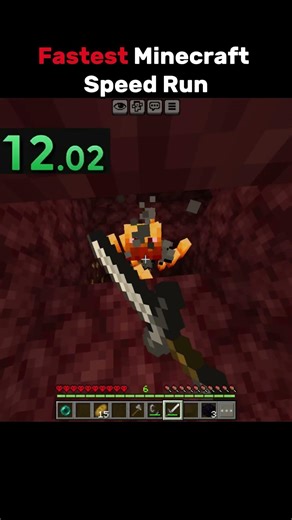 Fastest speed run...👀 |#shorts #youtube #minecraft #gaming