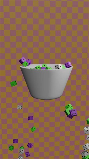 Color Dice Pour 🎲🌈 | Perfect Loop Animation