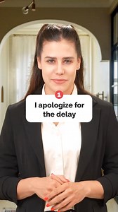 Better ways to apologize for lateness #learnenglish with #fluentjoy. #englishlesson #aprenderingles #inglesfacil #anglaisfacile #英語フレーズ #ภาษาอังกฤษวันละคํา #tienganh | FluentJoy