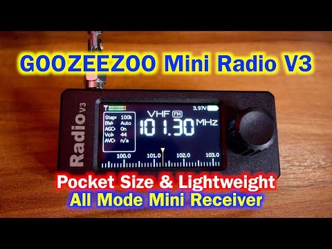 GOOZEEZOO Mini Radio V3 | The Pocket Size and Lightweight All Mode Mini Receiver | SWL Radio