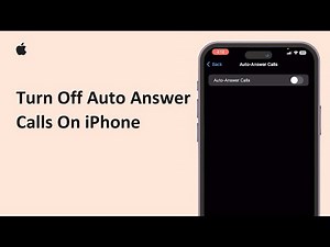 How To Turn Off Auto Answer Calls On iPhone 2025 | Disable Auto Answer On iOS