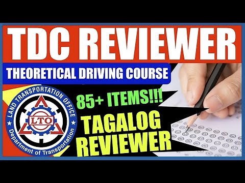 LTO TDC REVIEWER | STUDENT PERMIT EXAM | THEORETICAL DRIVING COURSE