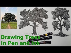 Drawing Trees in Pen and Ink – Texture, Linework, and Nature Study