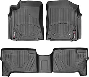WeatherTech Custom Fit FloorLiners for Toyota Tundra - 1st & 2nd Row (448001-440302), Black
