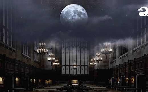 【白噪音】在霍格沃茨大礼堂自习--壁炉/翻书/脚步/交谈声（1小时）