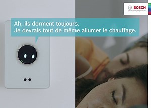 Après une bonne nuit de sommeil durant laquelle il a pu s’économiser, l’EasyControl CT 200 se réveille tout seul comme un grand en même temps que vous 👉 http://bit.ly/2waZNDD | Bosch Home Comfort