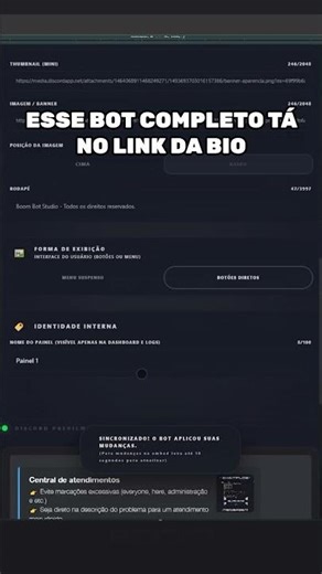 Personalize do ticket do seu jeito #discordbrasil #botdeticket
