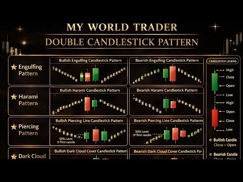All Double Candlestick Reversal Pattern |Topic -16| ￼forex Stock Market | Trading for beginner ￼